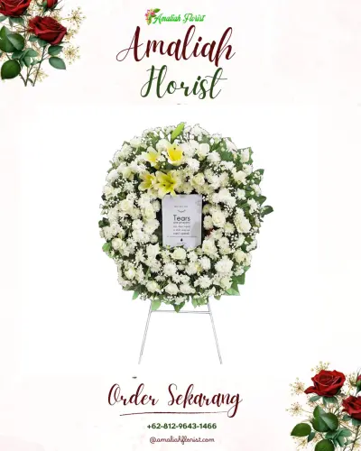 Krans Bunga Duka Cita di Gambesi